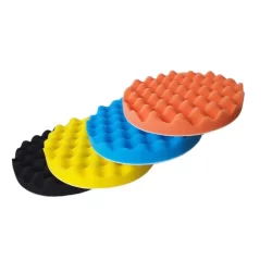 Kit 4 Boina De Espuma Para Polimento 7 Polegadas Com Velcro