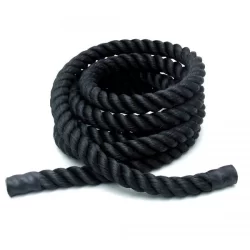Corda Naval Cross Training 34mm Preto Exercício Treino Funcional Diversas Medidas