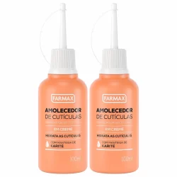 Kit 2 Amolecedor De Cutículas Farmax Em Creme 100ml