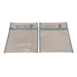 Saquinho de roupa suja e limpa para creche, escola, kit com 2 unidades