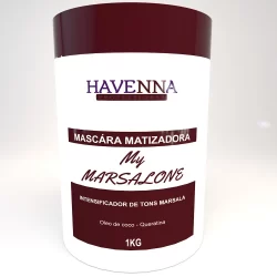 Mascara Matizadora Para Cabelos Marsala 1kg