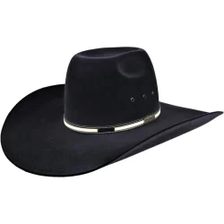 Chapéu Country Preto  Estilo Country Copa Alta Aba 13