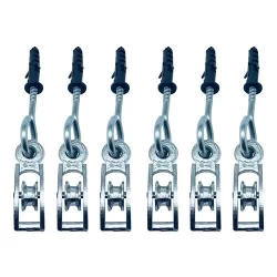 Roldana Simples em Alumínio P/ Varal de Teto Varal de Quintal e Adaptações Metal Reforçada **