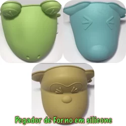 Luva silicone pegador bandejas travessa panela air fryer churrasqueiras forno micro ondas normal panelas quentes vários