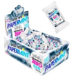 PaperMint Refrescante Sem Açúcar Extra Forte - 15 Unidades com 20 Lâminas