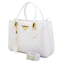 Bolsa Feminina Média Shopbag Bordada Linea Lançamento