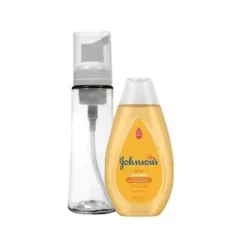 Frasco Pump Espumador 100ml + Shampoo neutro johnsons 200ml PROMOÇÂO