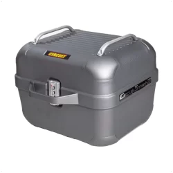 Baú para Moto Bauleto Smart com Porta USB Circuit 28 Litros até 9 Kgs Titanium
