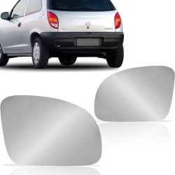 Vidro espelho refil lente retrovisor Celta 2000 2001 2002 2003 2004 2005 2006