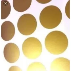 Etiqueta Bolinha Dourada 2 Cm C/ 500 Unid