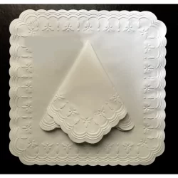 50 UNI Guardanapo Master_papel Luxo Substitui Tecido 30x30cm dobrados Pipa