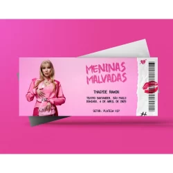 Ingresso Holográfico Personalizado Meninas Malvadas - O Musical