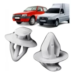 Kit Grampos Presilhas Forro de Porta Fiat Uno Fiorino Elba