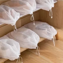 kit 10 sacos organizador de viagem para sapato em TNT para mala guarda roupa sapateira Gr 40