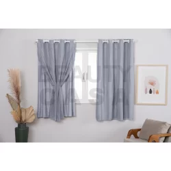Cortina Blackout PVC com Tecido Voil 2,00 x 1,40 Varias Cores