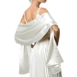echarpe de seda liso para vestidos