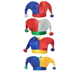 Chapéu Bobo Da Corte Três Pontas C/ Lantejoula