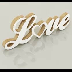 Palavras De Mesa Decoração Gratidão Família Love Jesus Fé em MDF 15mm