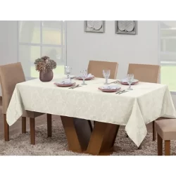 Toalha Mesa Quadrada Jacard 4 lugares 1,45 x 1,45 jacquard