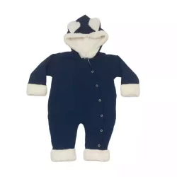 macacão teddy  marinho .