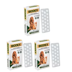 Anti-Inflamatório Biodex Comprimidos - 60 Comprimidos - Antialergico, Antireumático, Antiinflamatório Pet, Cães e Gatos - Biofarm