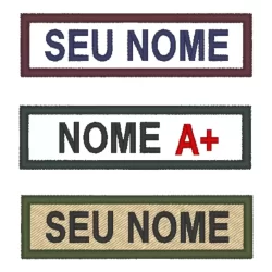 Patch Tarja Tarjetas Sutache Nome/Cargo Desbravadores/Aventureiro Bordado/8,2cmlargura x2,2cm altura/Costurar p/costurar