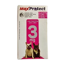 Max Protect Anti Vermes, Carrapatos E Pulga 4, 8 ou 12 Comp Cães 15kg