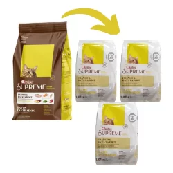 Ração Quatree Supreme Gatos -Pacote 1kg Kit com 3 pacotes