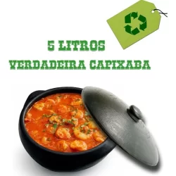 JÁ CURADA - Panela Moquequeira de Barro Capixaba 5 Litros