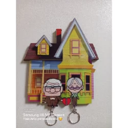 Porta chaves em mdf decoração UP Altas aventuras multiuso organizador