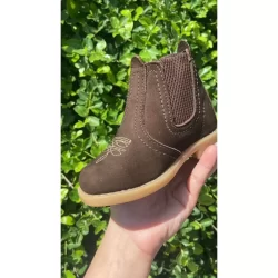 Bota Botina Country Menino Boiadeiro Infantil 100%Couro