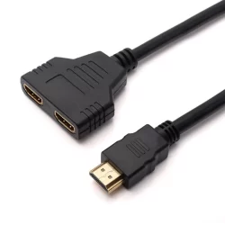 Cabo Divisor Adaptador Hdmi Y 1 Hdmi Macho X 2 Hdmi Fêmea
