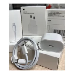 Kit Carregador para IPhone Fonte Tipo C + Cabo Lightning 20w Turbo Tomada Cabo USB-C Adaptador Para iPhone 11 12 13 14
