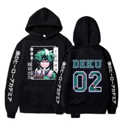 Blusa Moletom Canguru Boku No Hero personagem Deku 02 Izuku