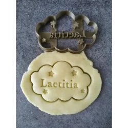 Cortador de Biscoito  Logo Nome Personalizado Bolacha Biscuit Foundant Cookies Confeitaria