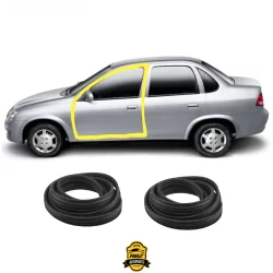 Par Borrachas Portas Laterais Corsa Classic TODOS modelos 2002 a 2016