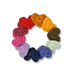 Kit Chaveiro de Crochê Fio de Malha c/50 - c/100 - Encomenda - Coração