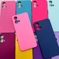 Capa Para Motorola Moto G34 Kit Capa + Pelicula 3D ou So 1 Capinha Aveludada