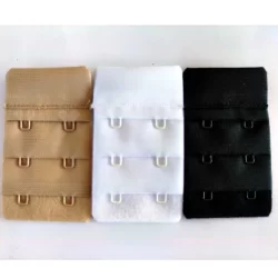kit com 4 Extensor para Sutiã com 3 fileira e 2 gancho de  4 CM largura .