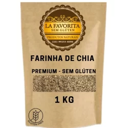 Farinha de Chia 1KG Premium - Sem Glúten La Favorita