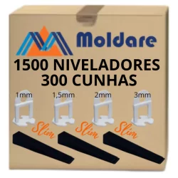 1500 Nivelador espaçador 300 Cunha piso porcelanatos Moldare
