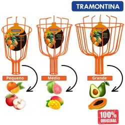 Colhedor de Frutas Em Aço S/ Cabo Tramontina Apanhador Coletor de Frutas Original