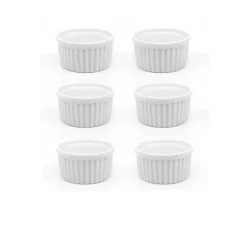 Kit 6 Ramequim 190 Ml Branco - Porcelana