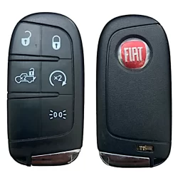Chave de presença oca(carcaça) 5 botões Fiat Toro.Desenho de pick-up no botão.