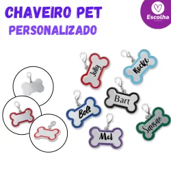 Plaquinha Tam G de Identificação para Cachorros e Gatos Personalizada c/ Nome