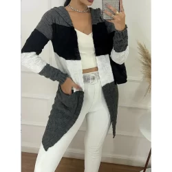 tricot linha quimono quardradinho listrada