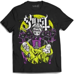 Camiseta da Banda Ghost Camisa Ghost Banda de Rock Cor