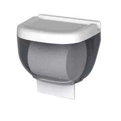 Dispenser Cinza Branco Para Papel Higienico Suporte Prova D Água
