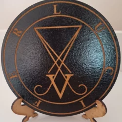 Placa Sigilo Lúcifer Modelo 3 - sigil Lúcifer