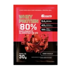 Kit Dose Whey Protein 30g 80% Concentrado - Growth Suplementos